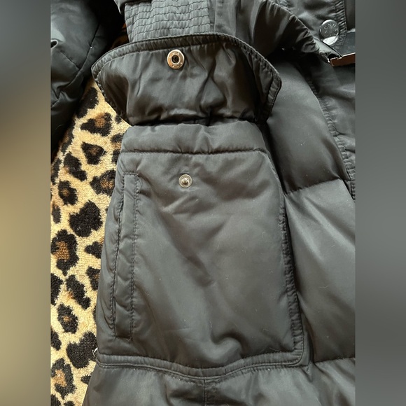 Laundry by Shelli Segal Maxi Belted Puffer with Real Fur Hood, Size S EUC - Picture 8 of 12